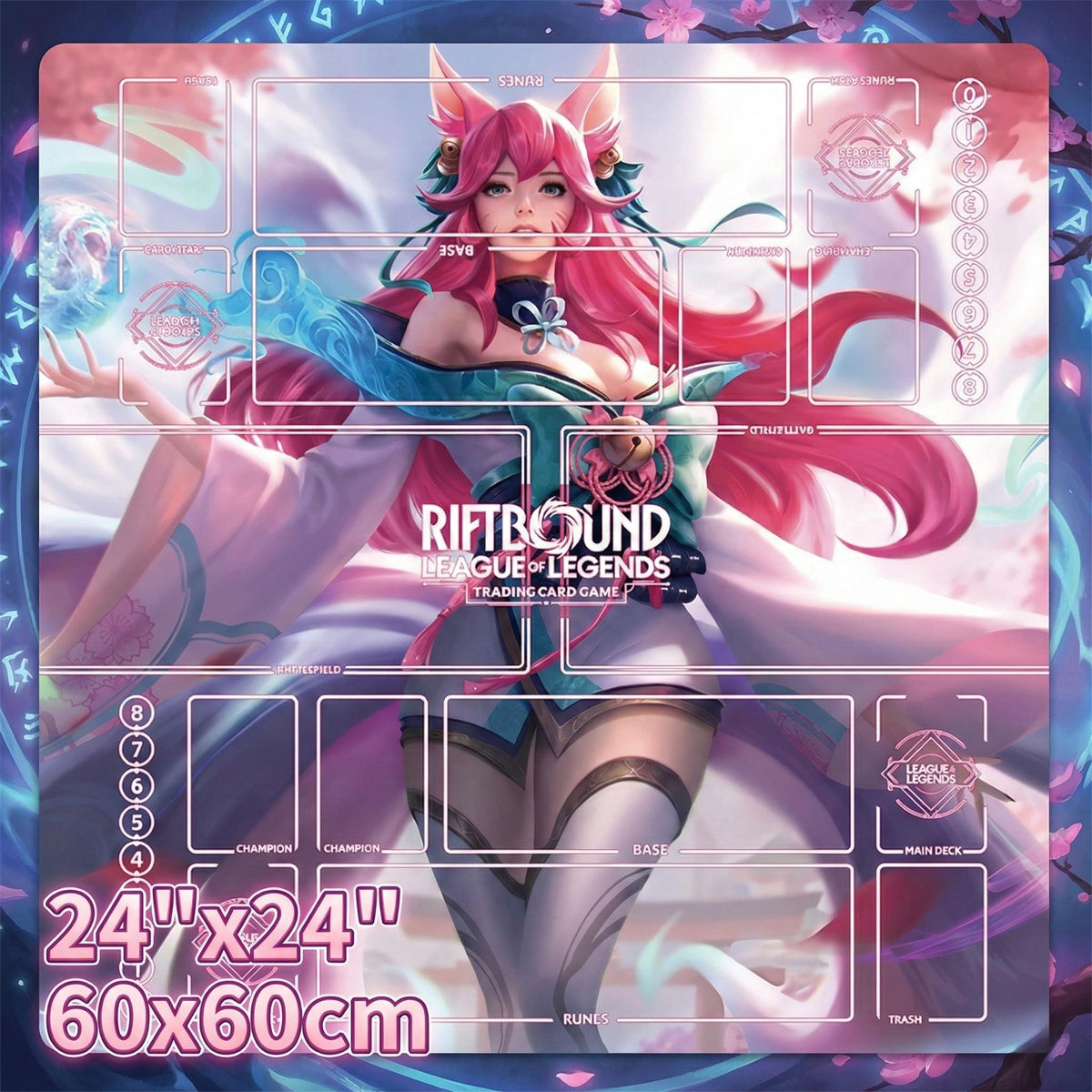 Ahri Riftbound Two-Player Duo Playmat