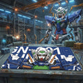 Gundam Playmat TCG Desk Mat, GN-001 Exia Anime Deskmat, Mecha Card Game Pad for MTG Yugioh Pokemon, Large Gaming Mousepad, Gamer Gift