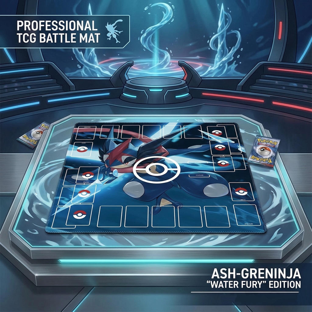 Ash Greninja Duo Pokemon Playmat