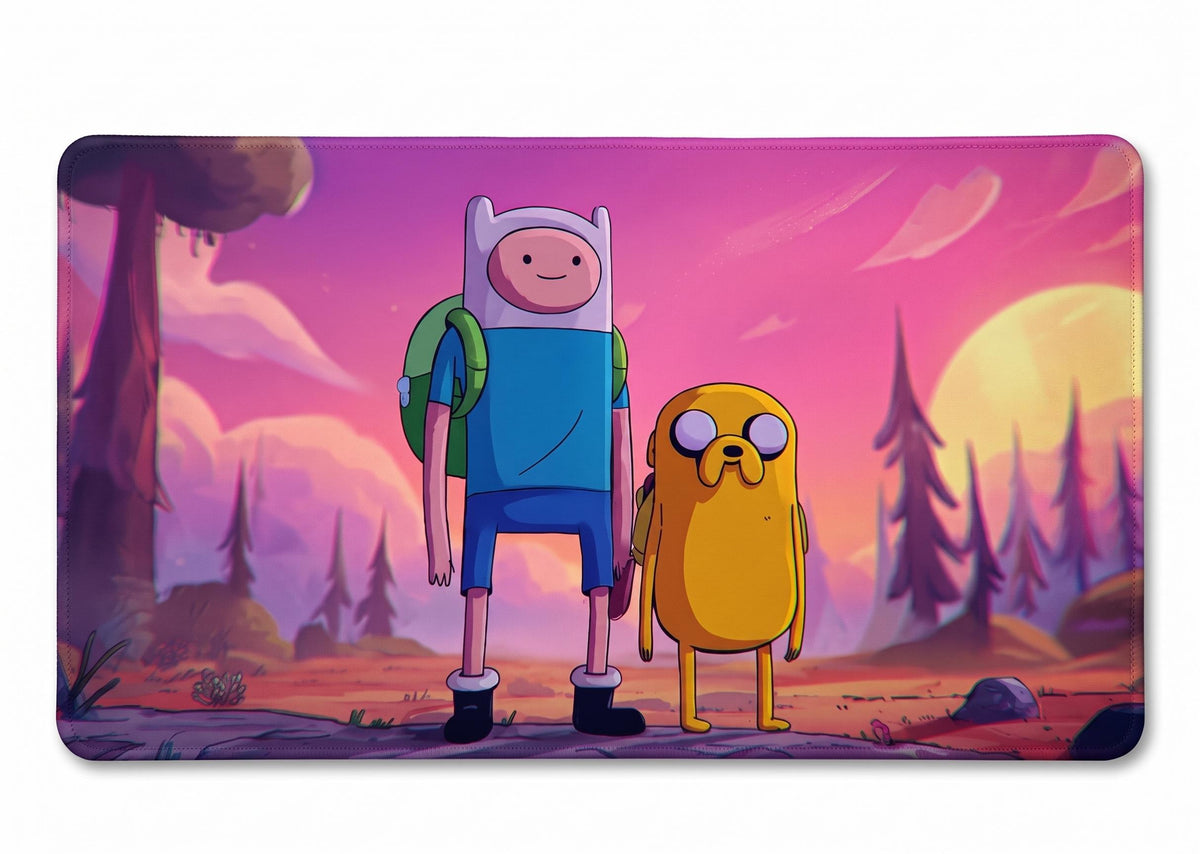 Tappetino da scrivania di Adventure Time con Jake e Finn