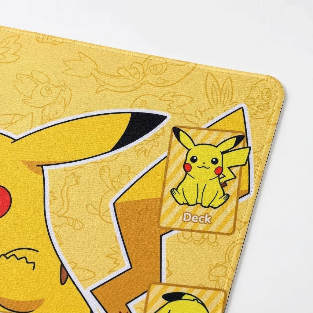 Pokemon Playmat | Pikachu Snorlax Mew Gengar Pokemon TCG Mat | 24" x 14" inch