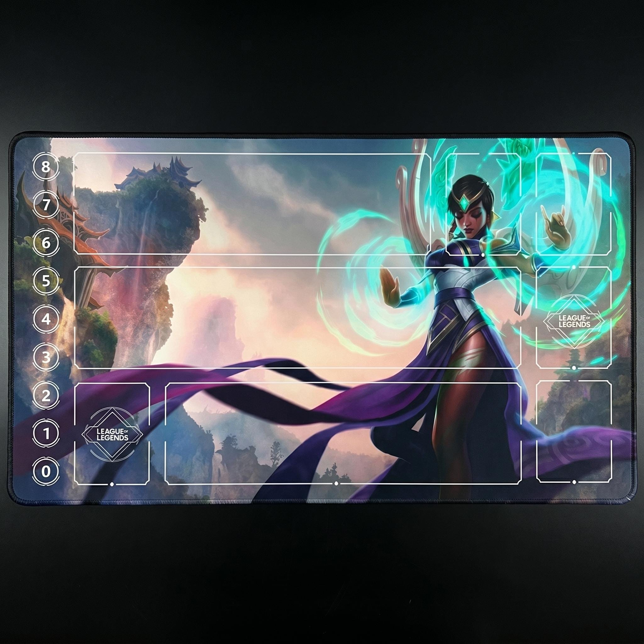 Karma League of Legends Riftbound Playmat | TCG Desk Mat | LOL Desk Mat | 24" x 14" inches