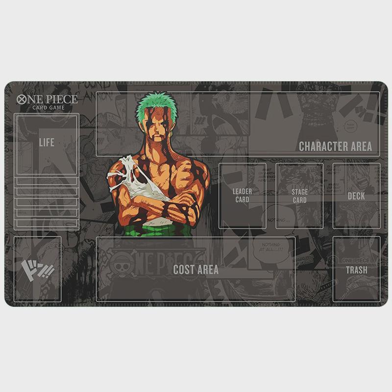 Tappetino da gioco One Piece in stile manga di Roronoa Zoro