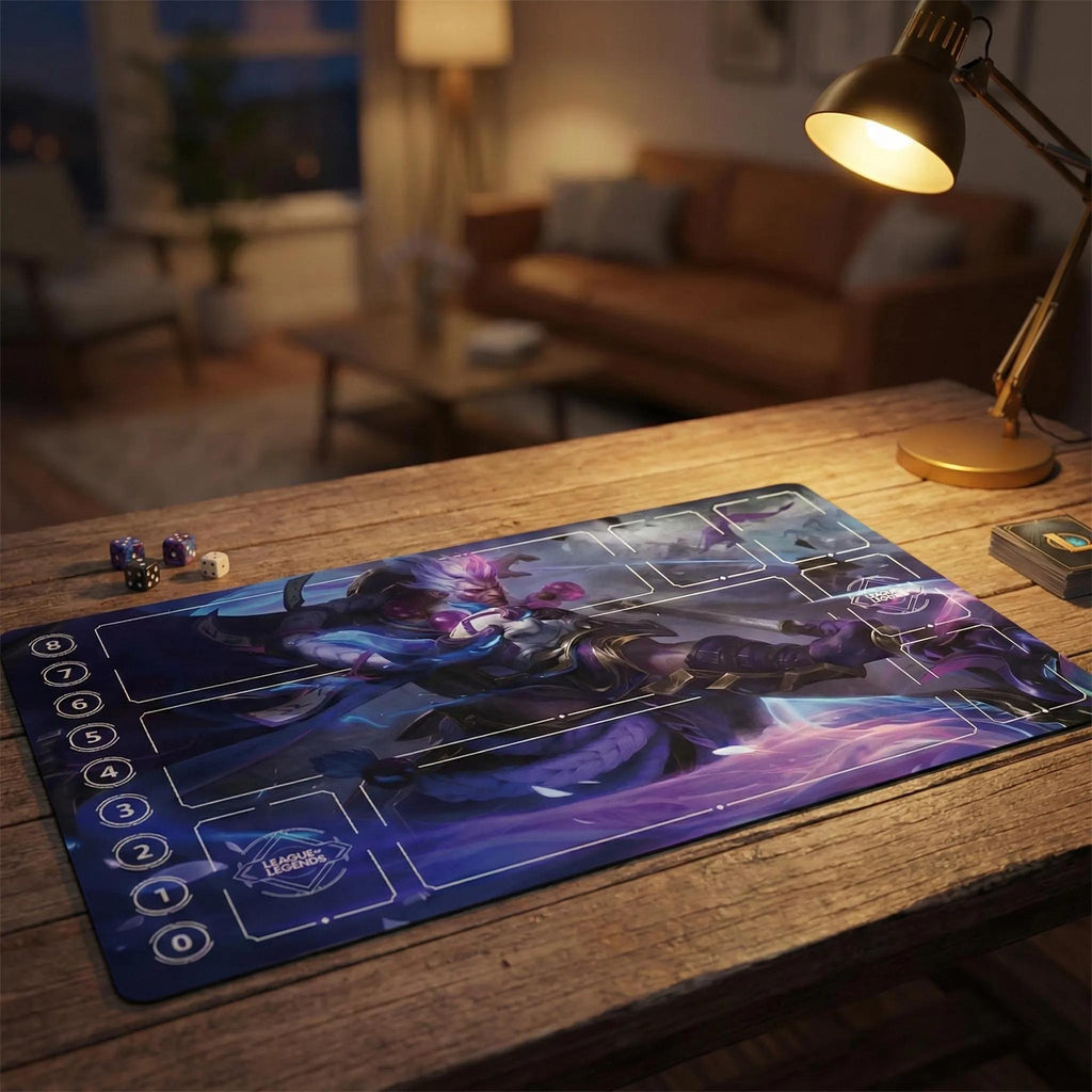 Yasuo Spirit Blossom Playmat – League of Legends Inspired TCG Surface (24" x 14")