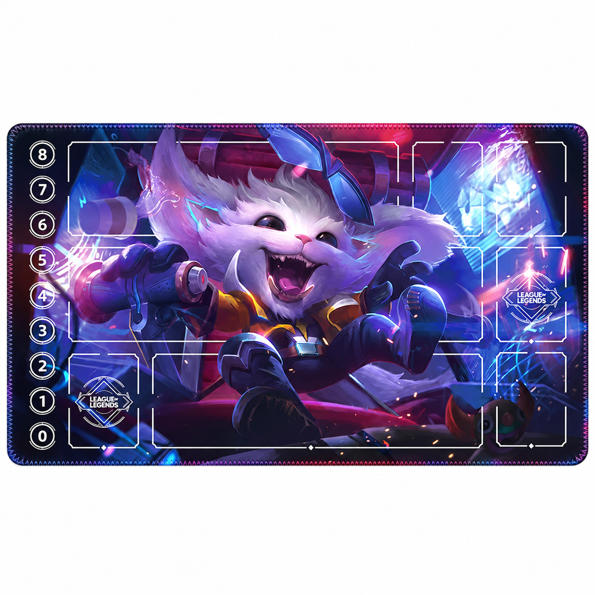 Gnar Riftbound playmat full mat with artwork-matched stitched edges