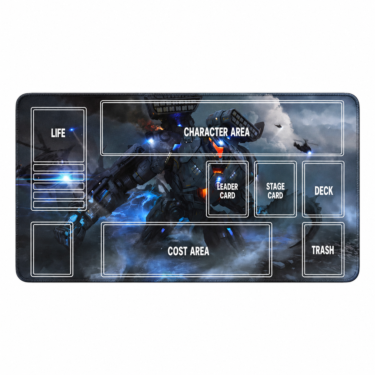 Gundam Stormfront TCG playmat full mat with supplied card guides