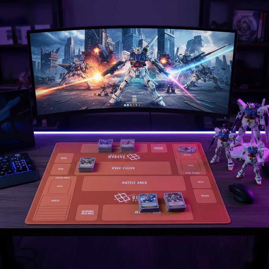 Orange Two-Player Gundam Playmat