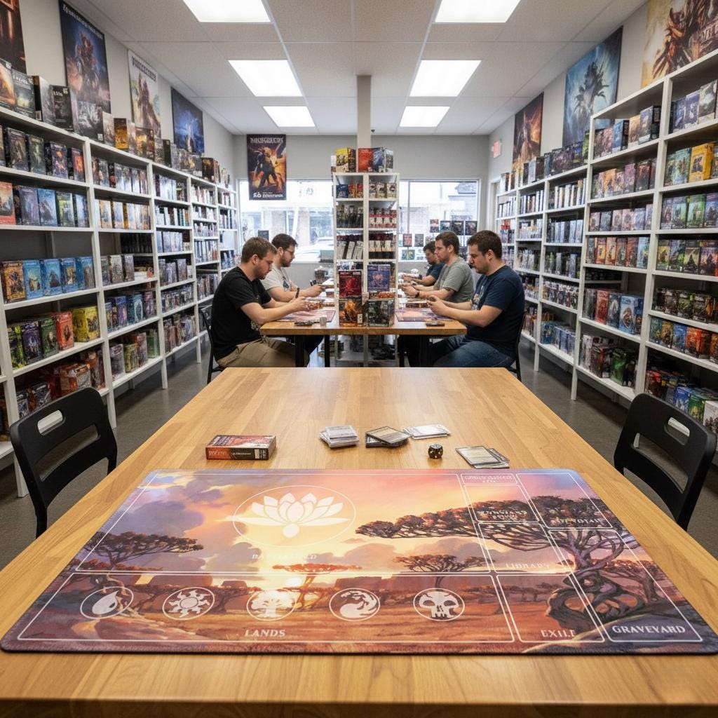 Lotus Flower Savanna MTG Playmat