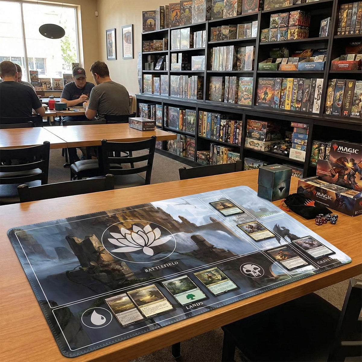 Lotus Fantasy Art MTG Commander Playmat
