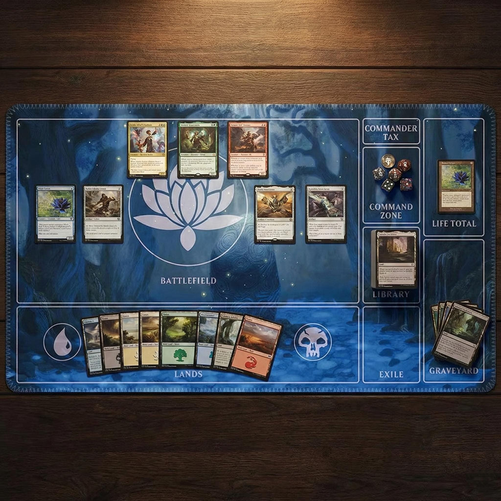 Blue Forrest MTG Commander Playmat