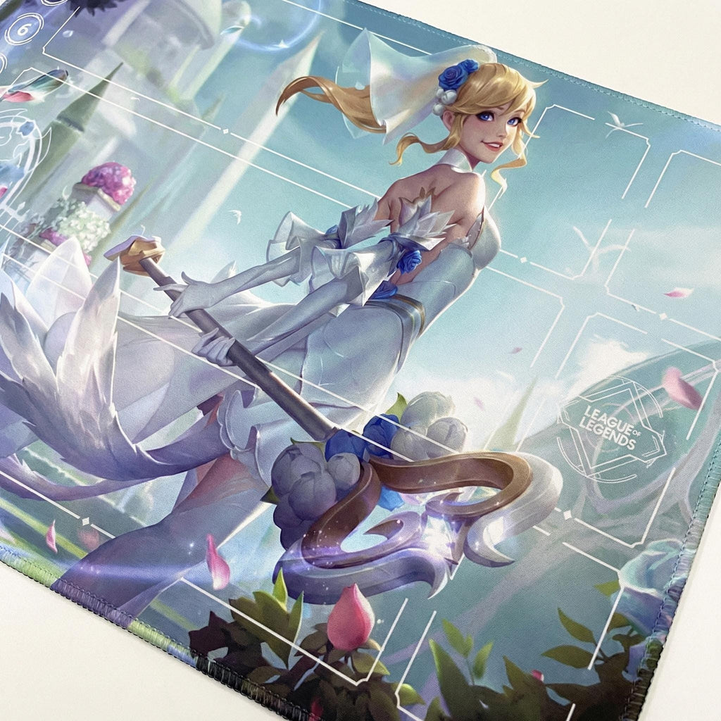 Lux Arcana Riftbound LOL Playmat - League of Legends Inspired Trading Card Game - 24" x 14" inches (600 x 350 x 2 mm) Stitched Edges