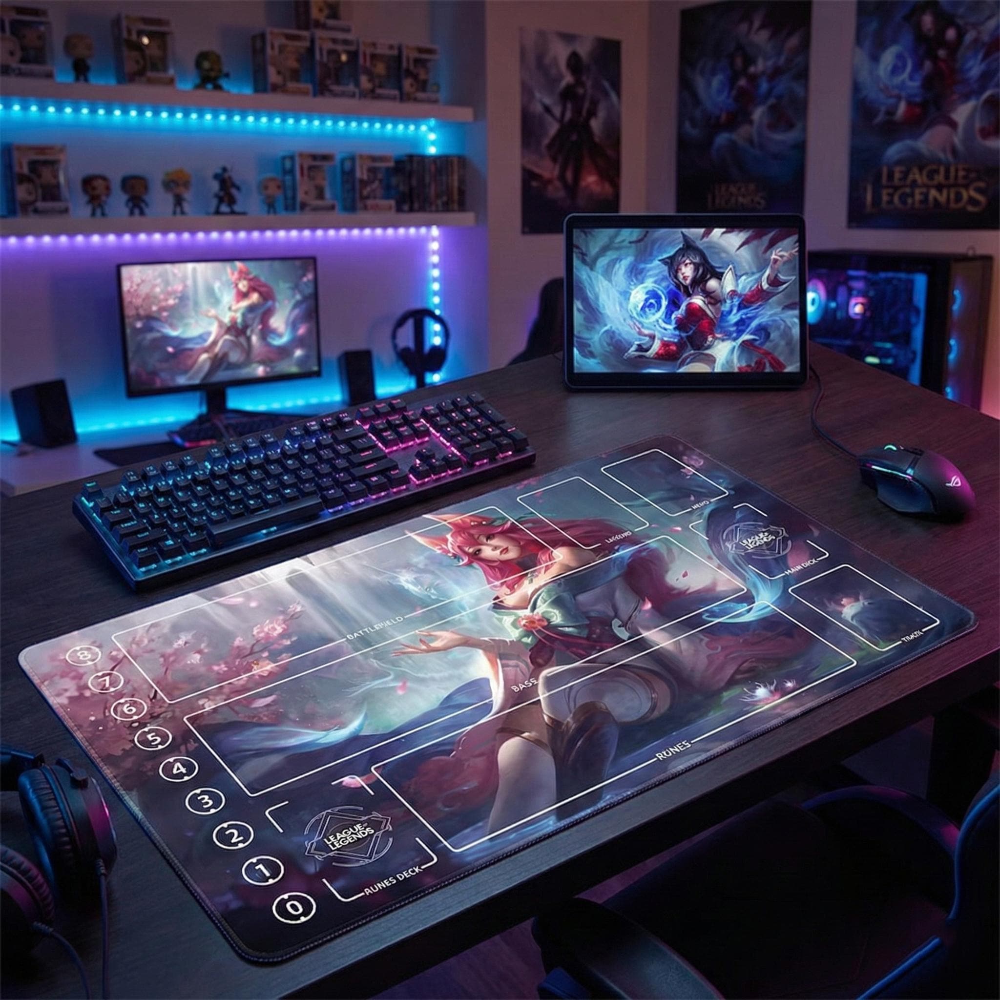 Spirit Blossom Ahri TCG Riftbound Playmat