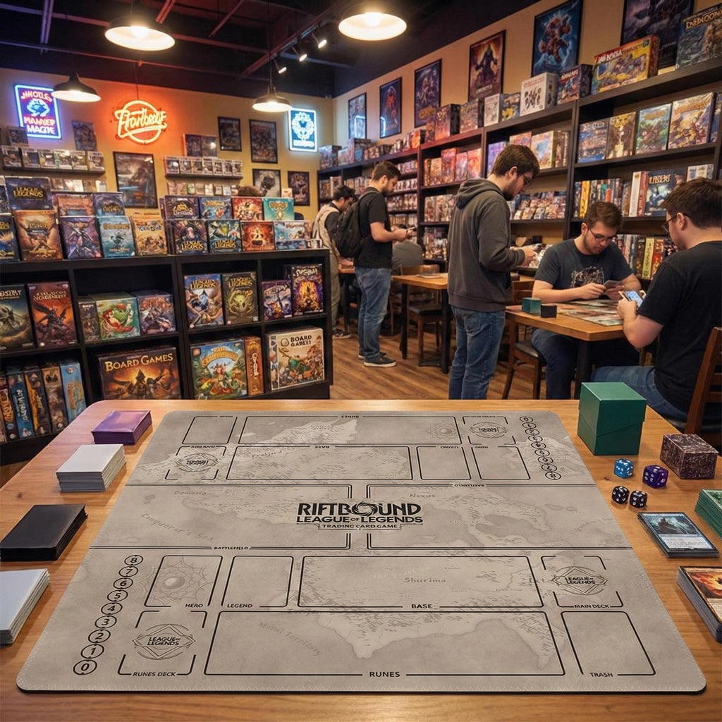 Riftbound League of Legends Playmat – Two Player TCG Battlefield 24 x 24