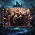 Ahri Immortal Legend League of Legends Riftbound Playmat | Trading Card Game Pad | LOL Desk Mat | 24" x 14" inches Stitched Edges