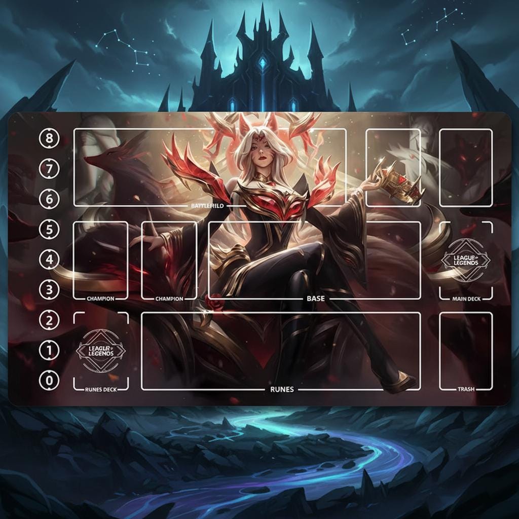 Ahri Immortal Legend Riftbound Playmat