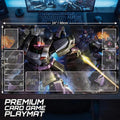 Rick Dom MS-09R Gundam Card Game Playmat with Zones 24x14 TCG Desk Mat Mecha Gaming Accessory Gift for Gamers Card Game Mat TCG Playmat