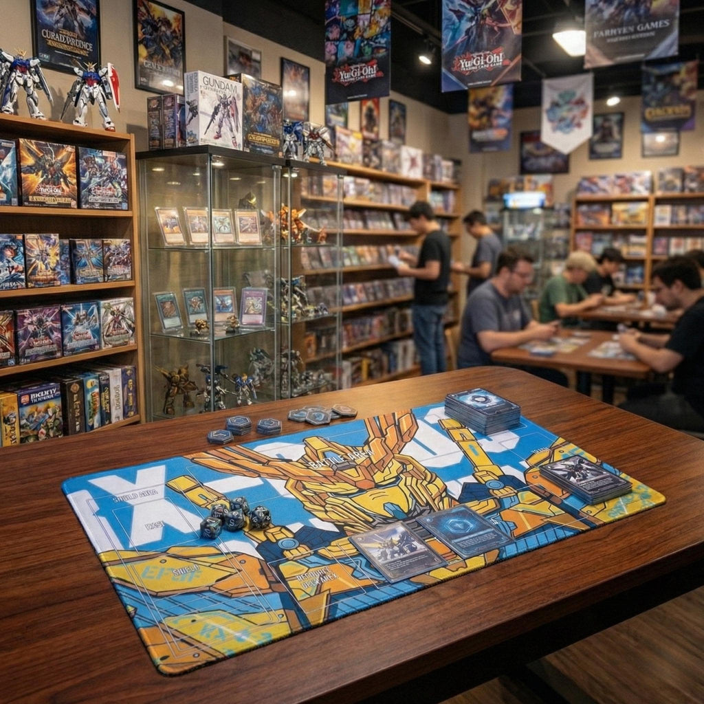 Gundam RX-0 Unicorn 03 Phenex TCG Playmat, 24x14" Mobile Suit Desk Mat, Non-Slip Rubber, Pro Card Pad, Sci-Fi Robot Gamer Gift, Mouse Pad