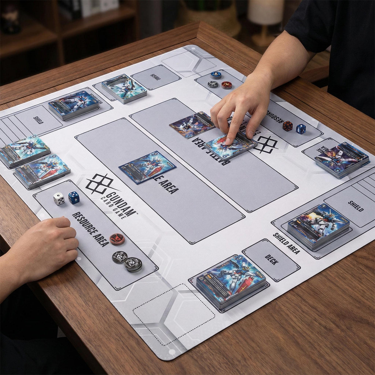 Gray Two-Player Gundam Playmat