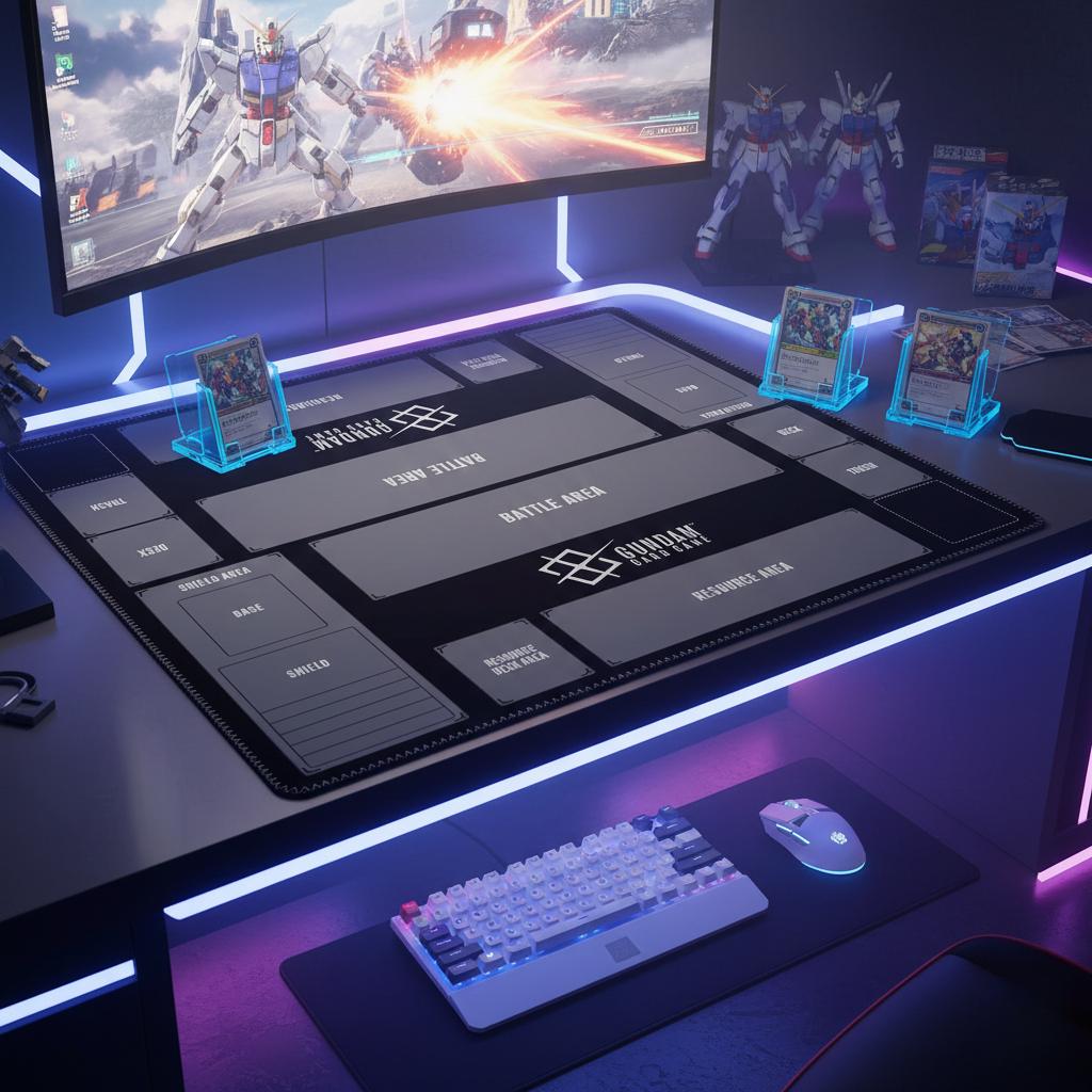 Playmat per Gundam per due giocatori nera