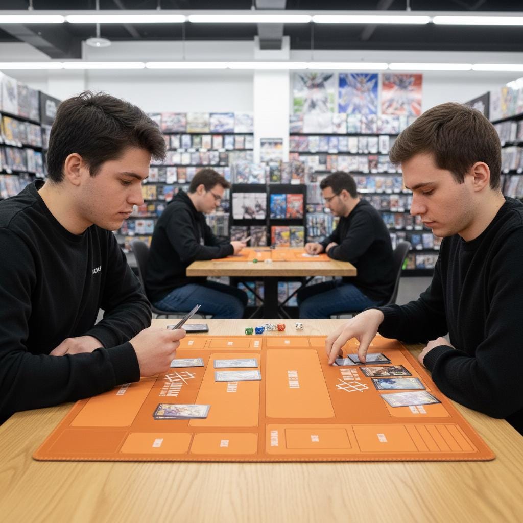 Orange Two-Player Gundam Playmat
