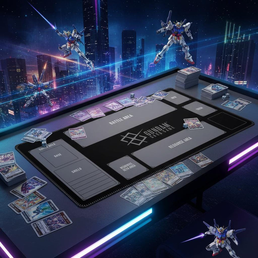 Black Simple Gundam Playmat