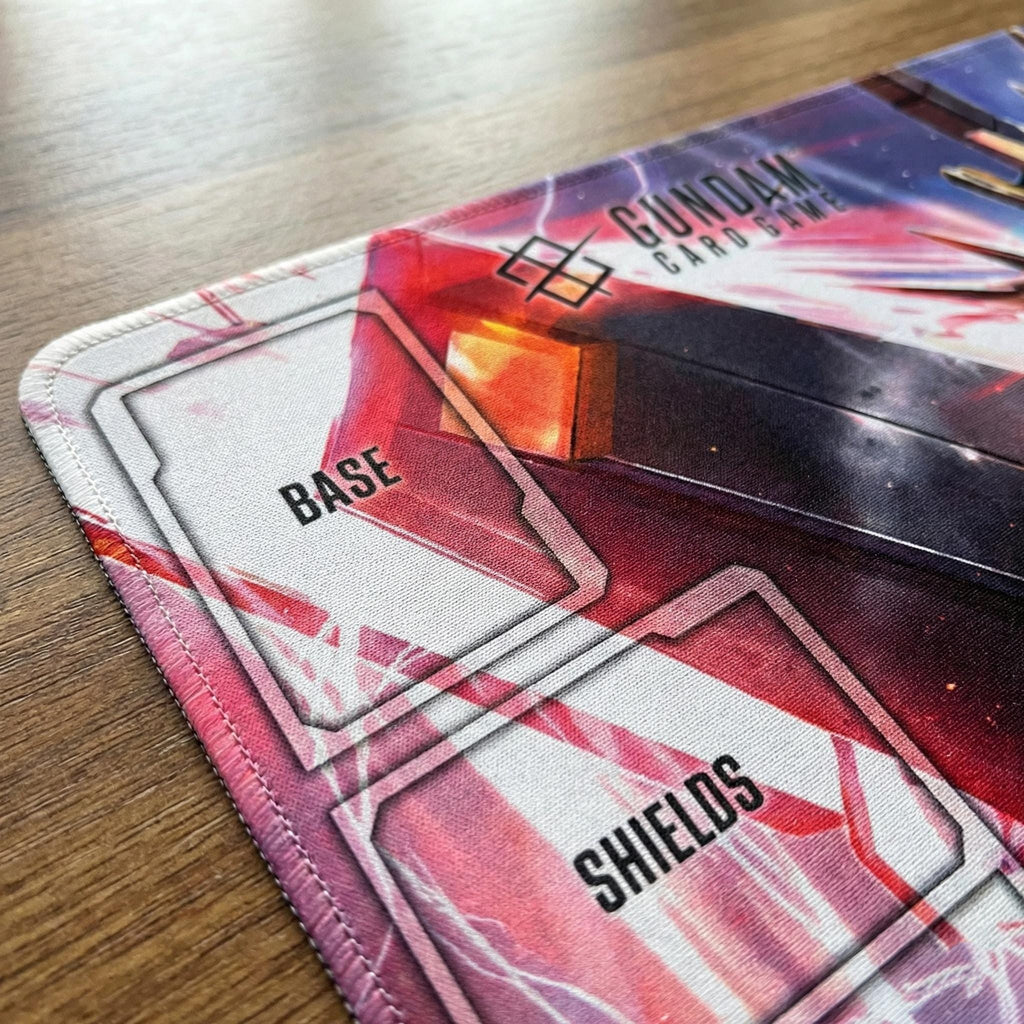 RX-0 Banshee Unicorn Gundam Card Game Playmat with Zones - 24x14 TCG Desk Mat - GCG Gaming Surface - Anime Gift for Collectors - 60x35cm