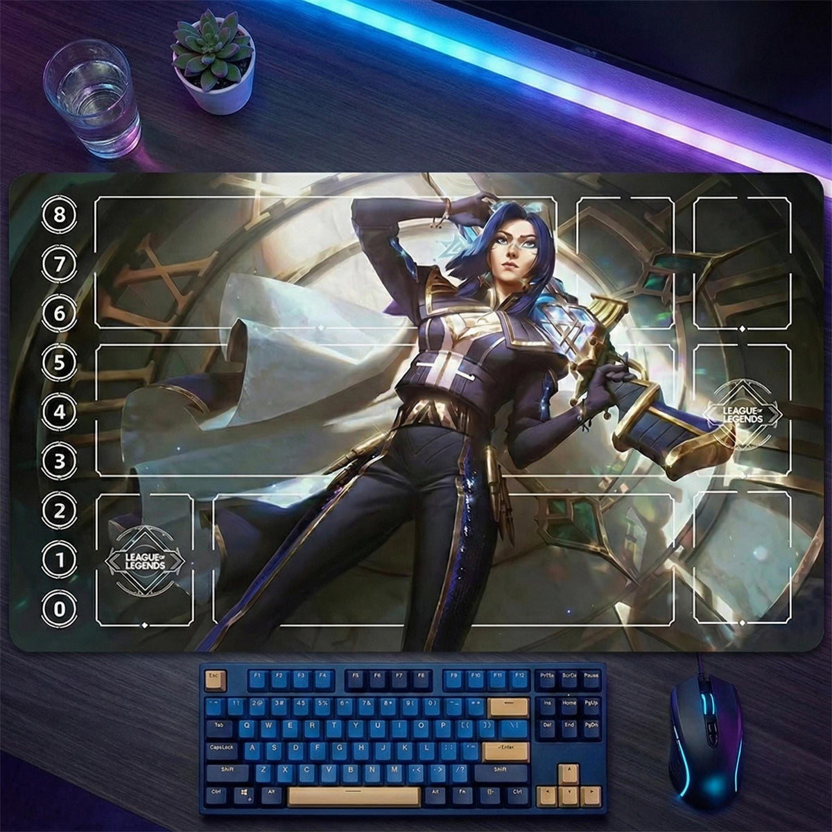 Battle Academia Caitlyn Riftbound Playmat