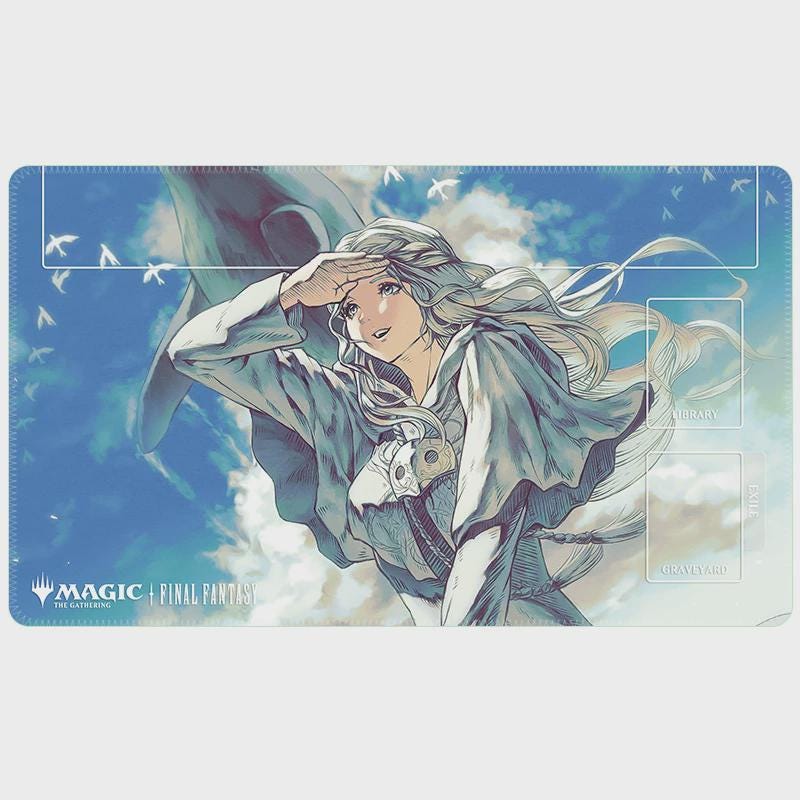 Anime Girl & Whale Sky MTG Playmat