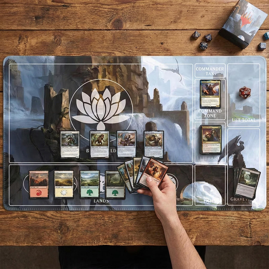 Lotus Fantasy Art MTG Commander Playmat