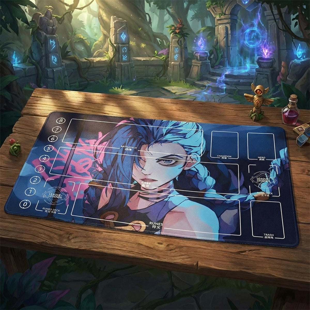 Jinx Rune Riftbound Playmat
