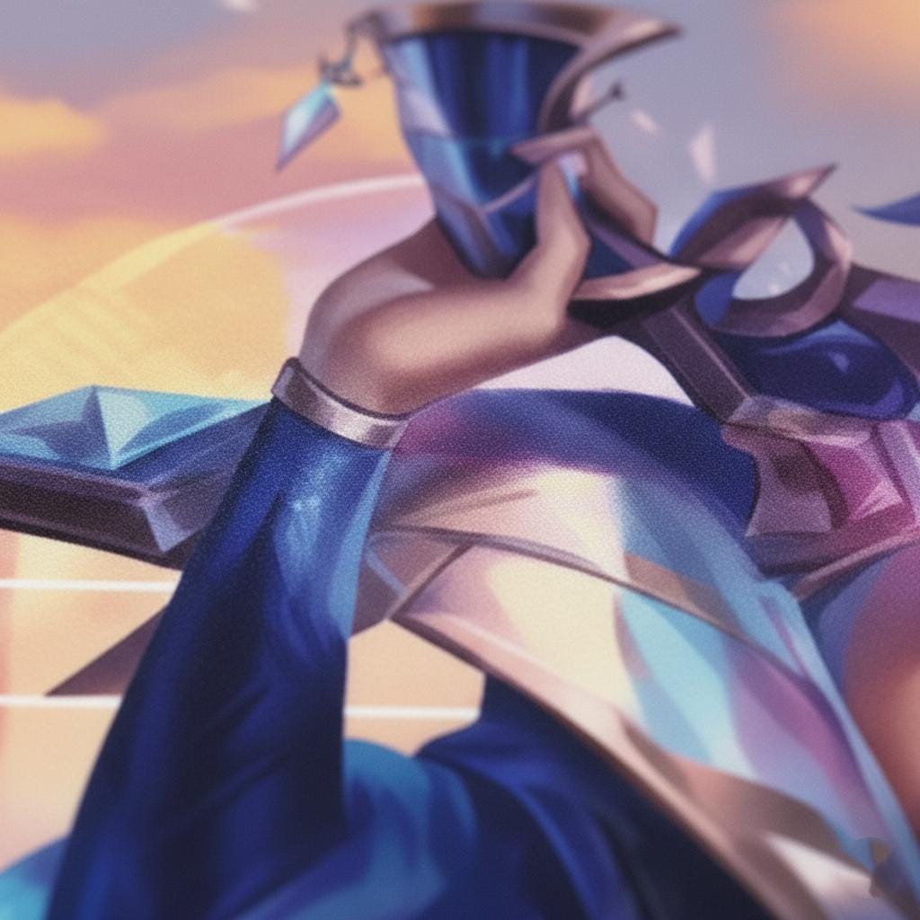Seraphine Superstar Arcana Riftbound LOL Playmat - League of Legends Inspired Trading Card Game - 24" x 14" inches Stitched Edges