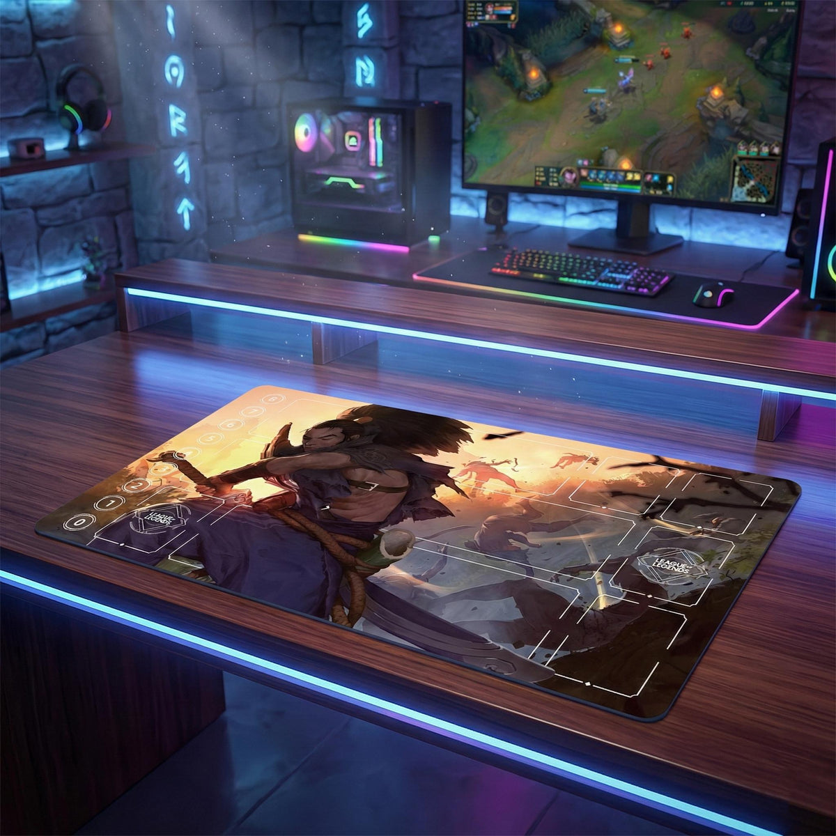 Yasuo-Arcana-Riftbound-Spielmatte III