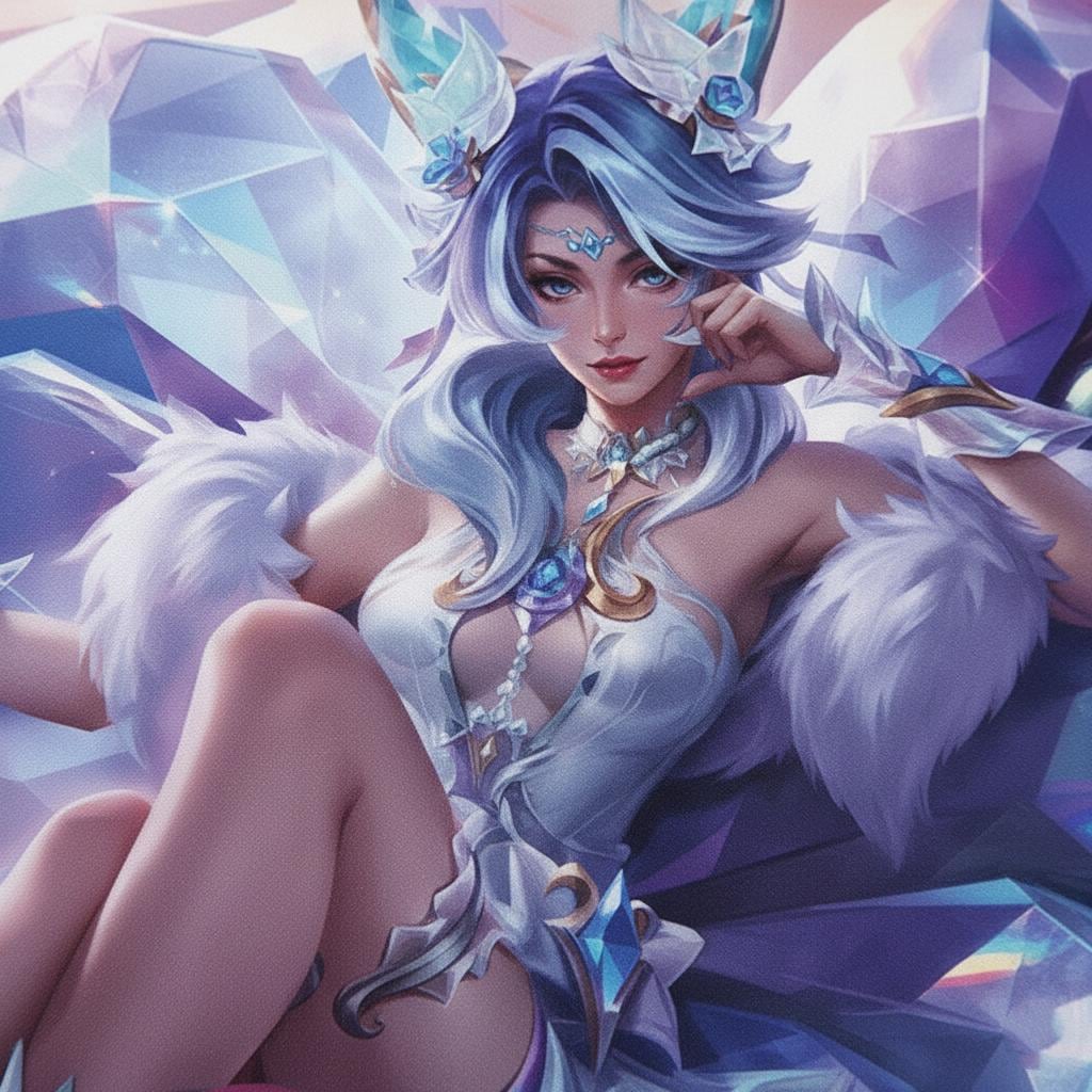 Crystal Rose Jana Riftbound Playmat – League of Legends Inspired TCG Surface (24" x 14")