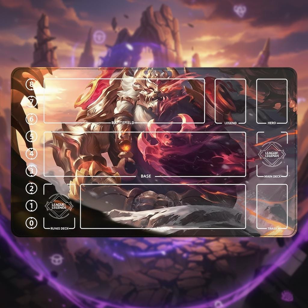 Volibear League of Legends Riftbound Playmat