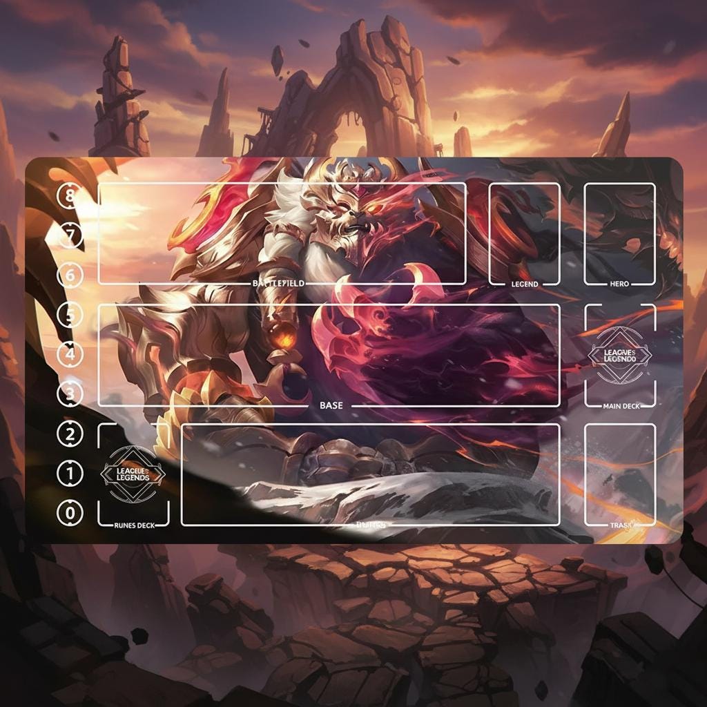 Volibear League of Legends Riftbound Playmat