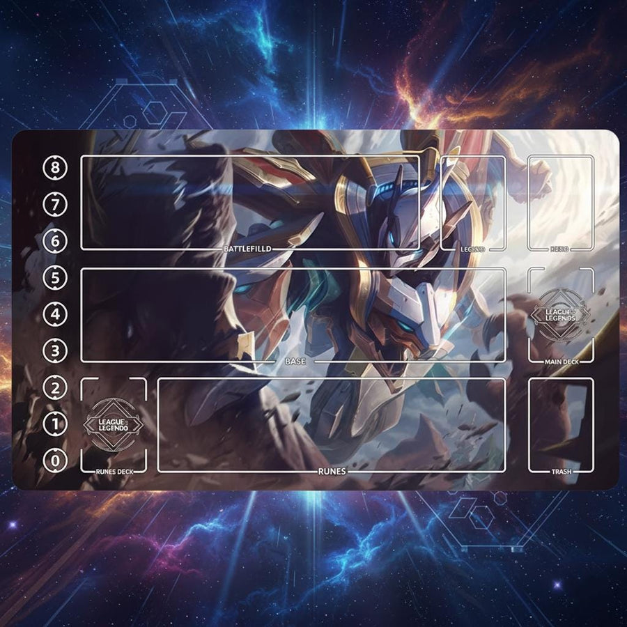 Mecha Kingdoms Garen Riftbound Playmat