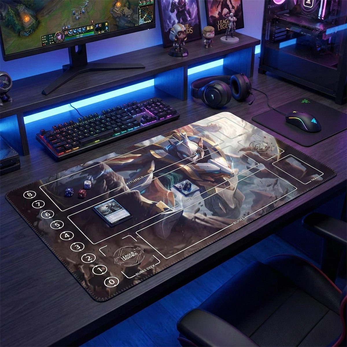 Mecha Kingdoms Garen Riftbound Playmat