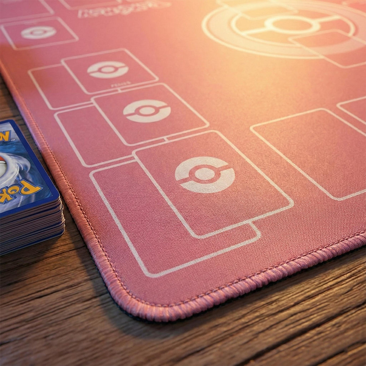 Mehrfarbige Pokémon-Spielmatte für zwei Spieler