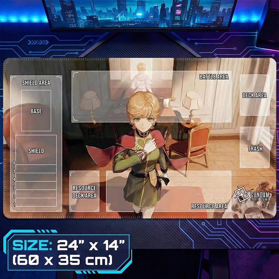 Audrey Burne Mineva Lao Zabi Gundam Playmat