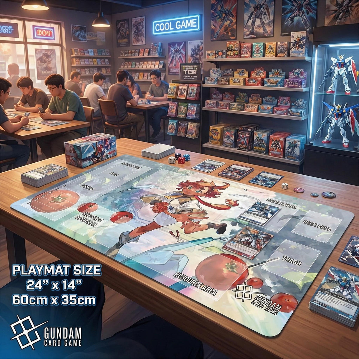 Suletta Mercury & Aerial Gundam Playmat
