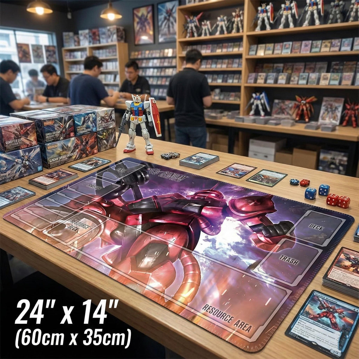 Char Aznable Zaku II Red Comet Gundam Playmat