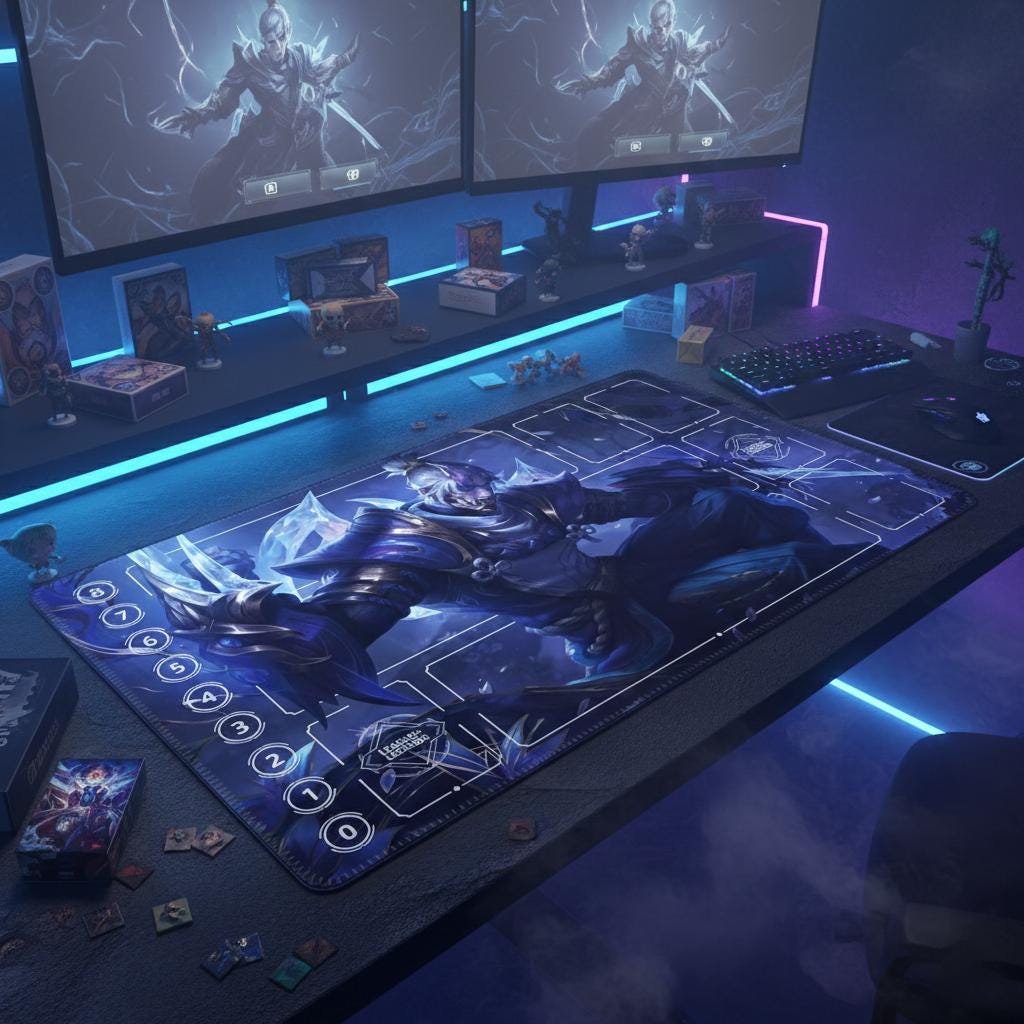 Zed Prestige Spirit Blossom Riftbound Playmat