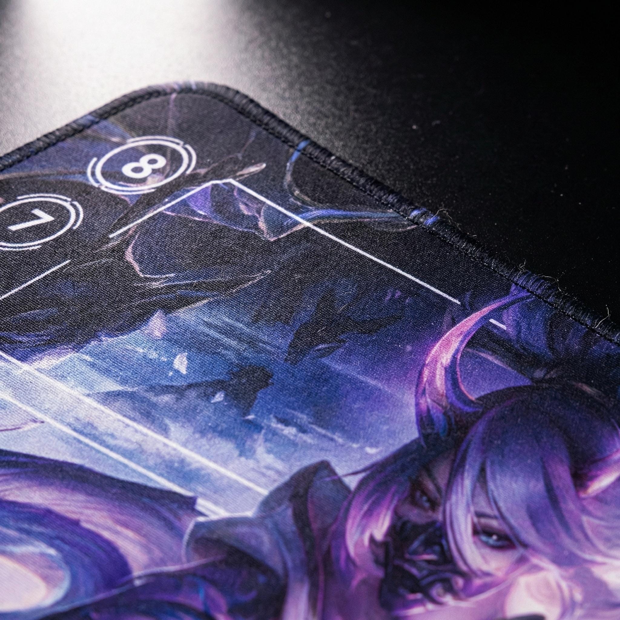 Akali Riftbound Playmat Stitched Edges - League of Legends Inspired Trading Card Game - 24" x 14" inches (600 x 350 mm)