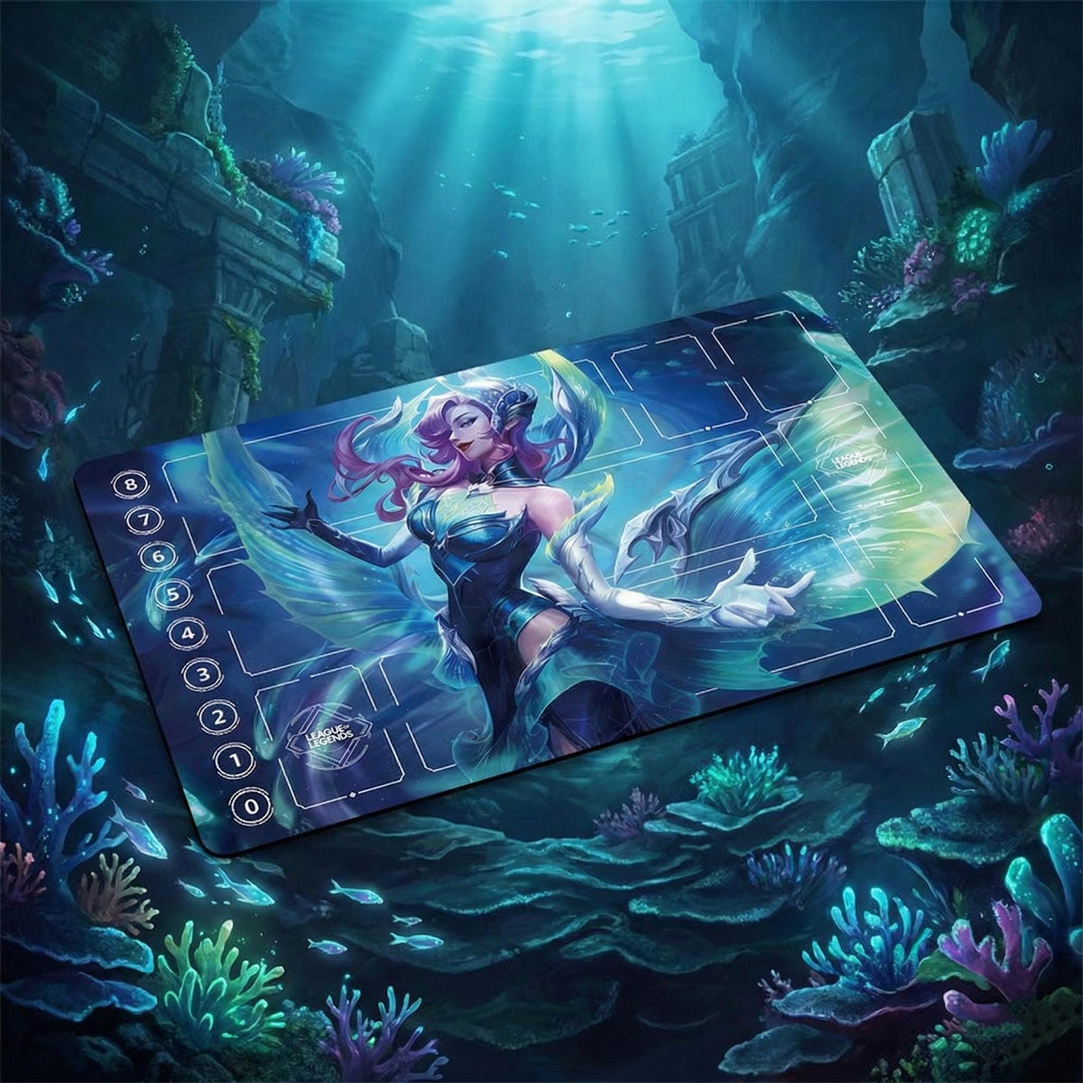 Morgana-Lagunen-Drachen Riftbound-Spielmatte