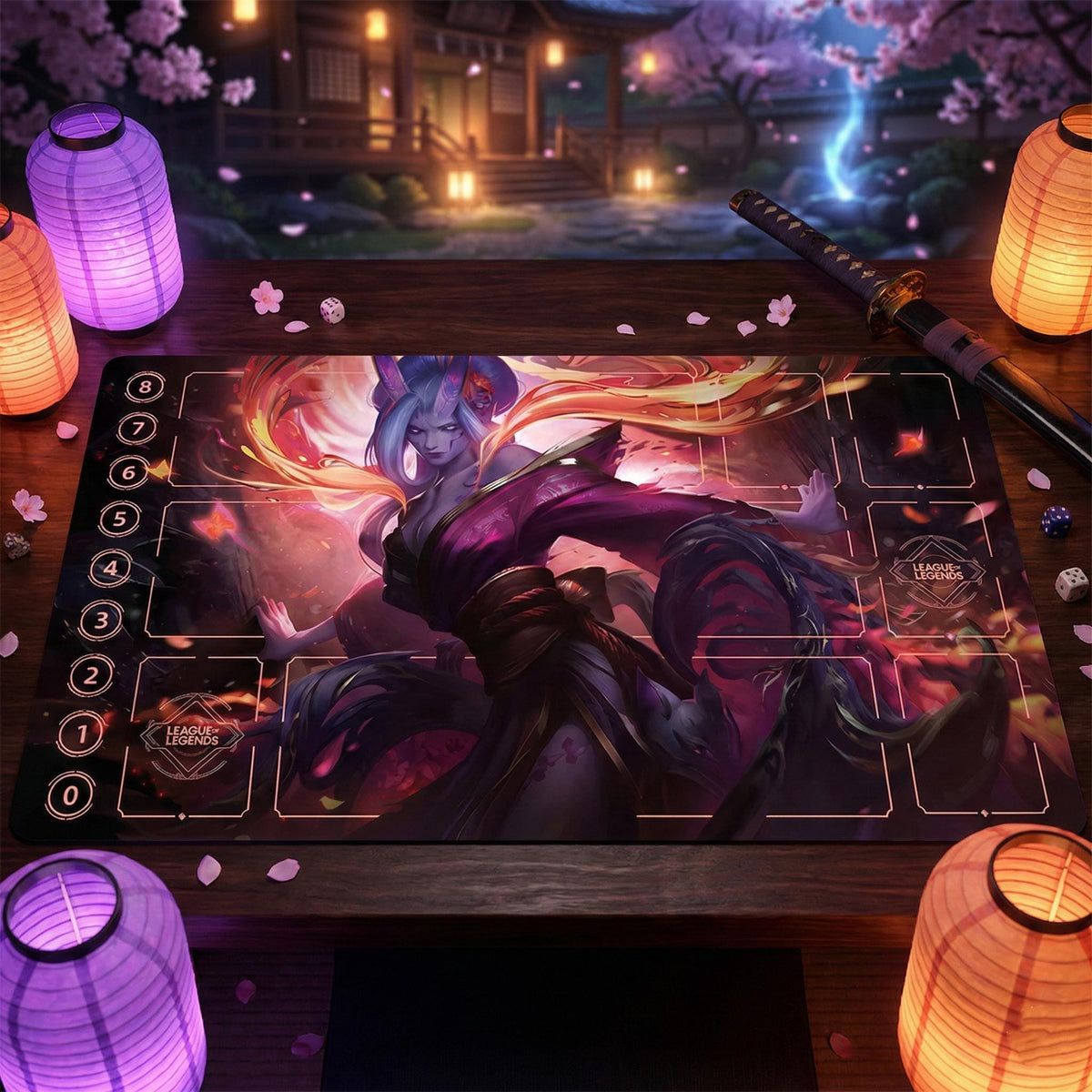 Ahri Spirit Blossom Riftbound Spielmatte