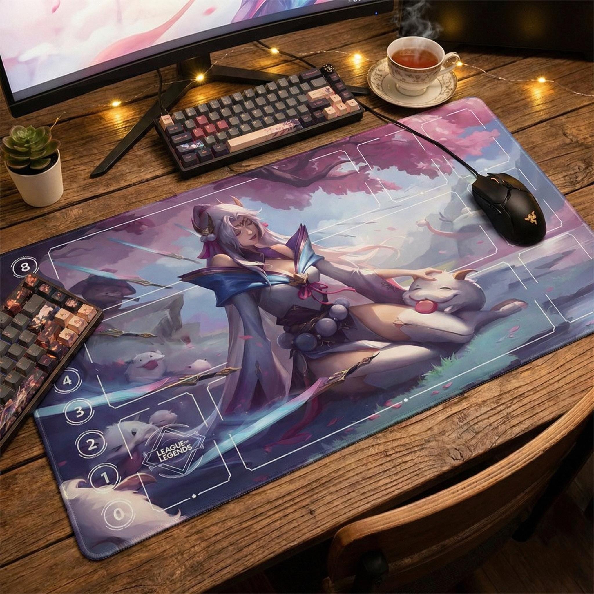 Spirit Blossom Irelia  Riftbound Playmat | League of Legends Trading Card Game | 24 x 14"