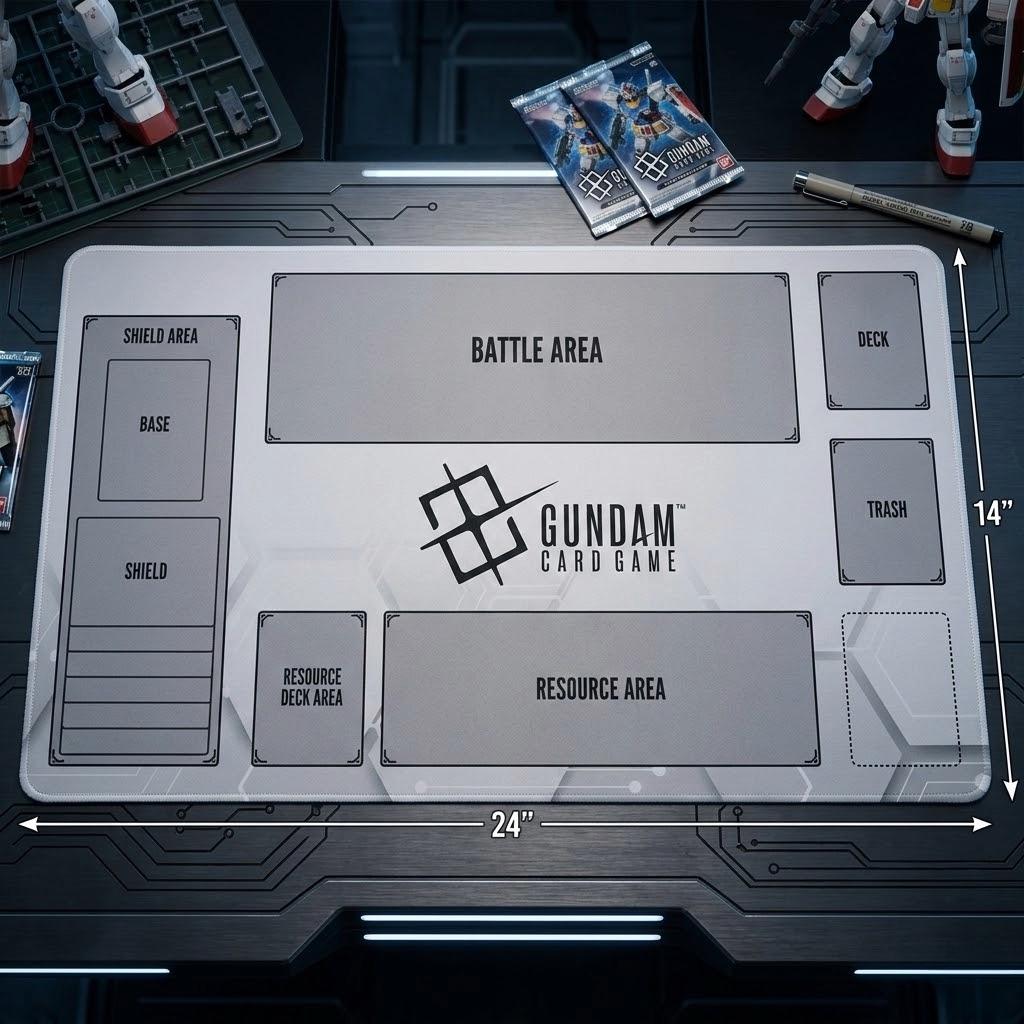 Gray Gundam Card Game Playmat