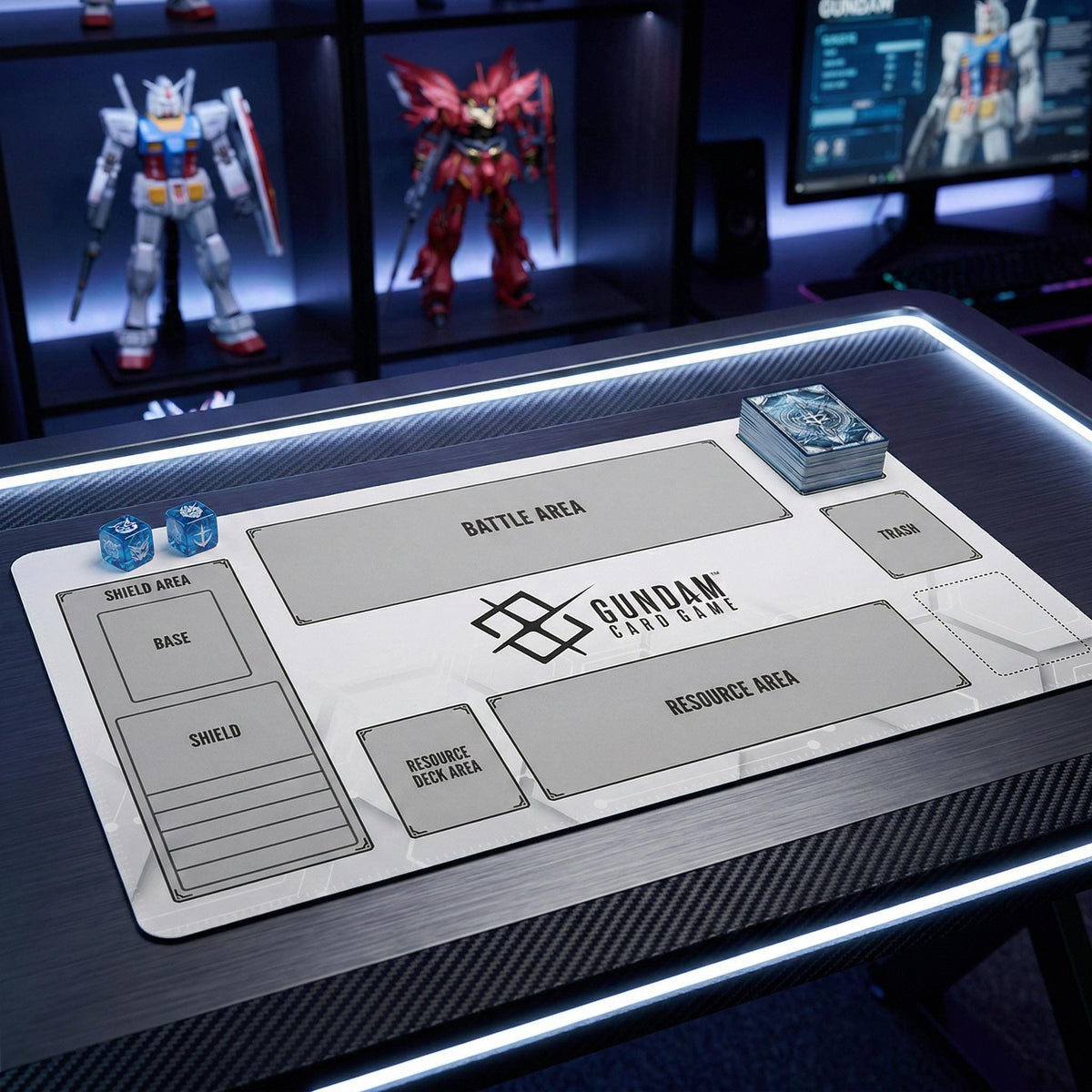 Gray Gundam Card Game Playmat