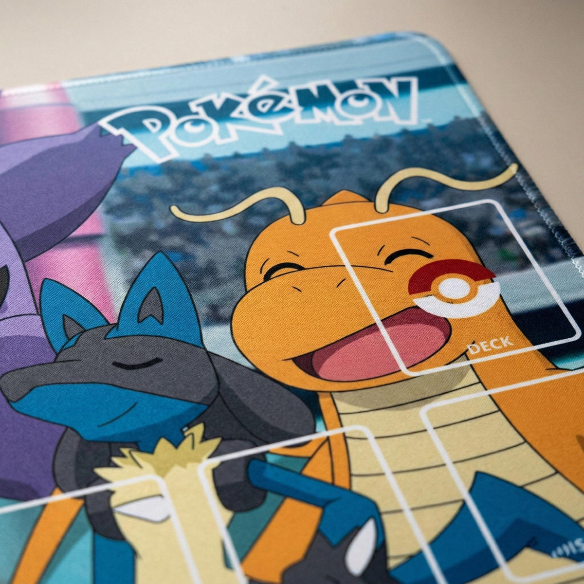 Ash Ketchum Pikachu Gengar Pokemon Playmat