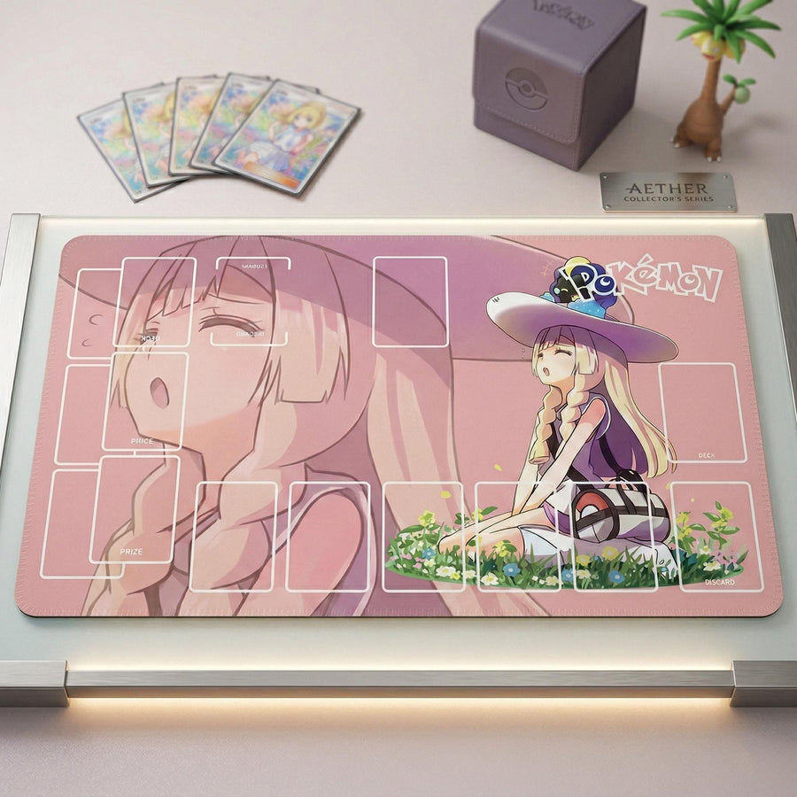 Lillie Cosmoem Pokemon Playmat